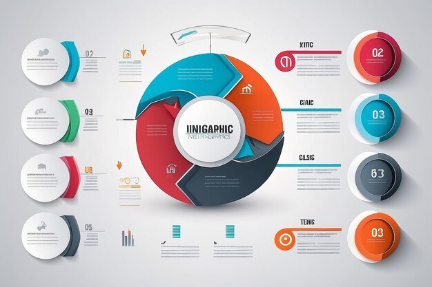 Foto gradiënt infografisch concept