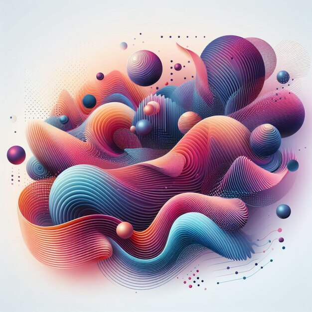 Gradient liquid color background