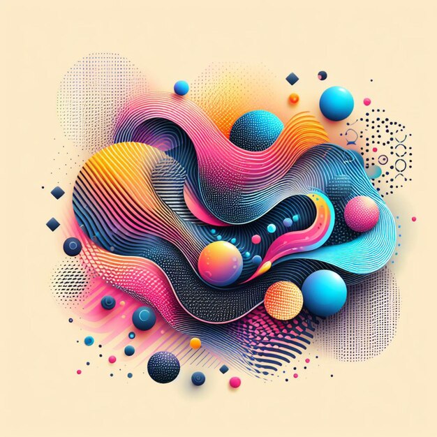 Gradient liquid color background