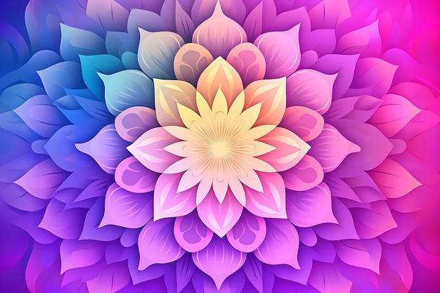 Gradient mandala background