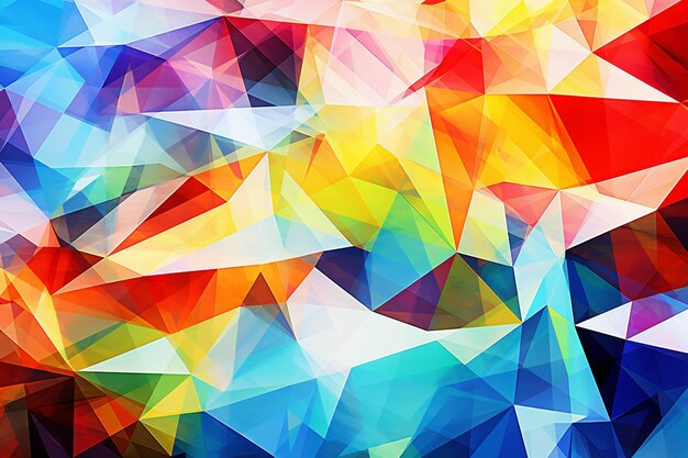 Gradient mixture of flying multicolored splashes as d render abstract geometric background