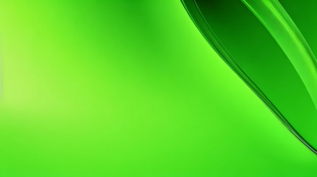 Gradient monochromatic green abstract background ai generative