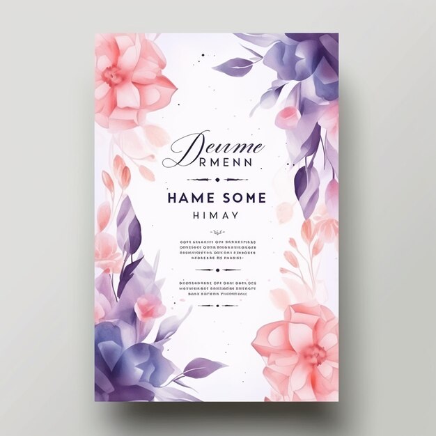 gradient mothers day vertical flyer template