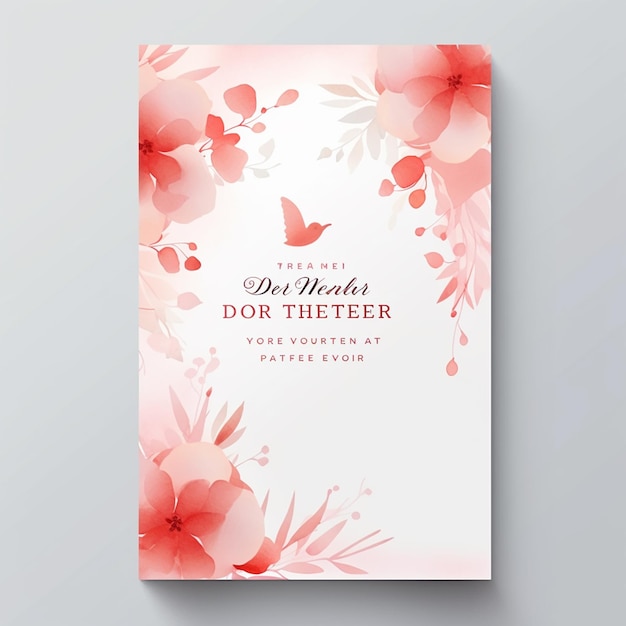 gradient mothers day vertical flyer template