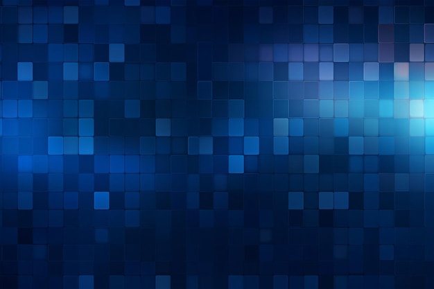 Gradient navy blue digital grid wallpaper