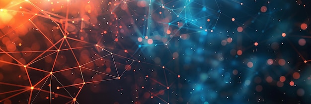 gradient network connection background