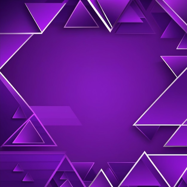 Gradient perple polagon triangle background with 3D