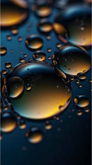 Gradient phone wallpaper oil bubble in water background