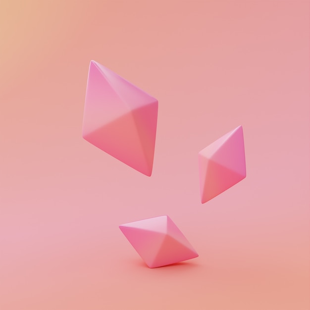 Photo gradient pink diamonds background