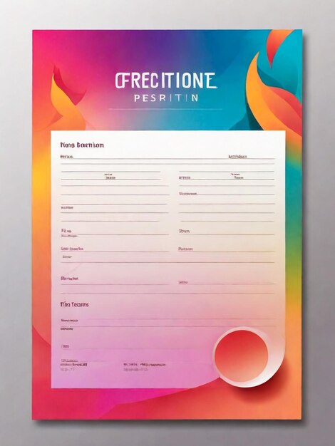 Photo gradient prescription template