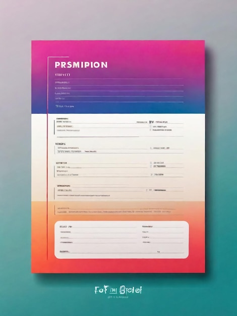 Photo gradient prescription template