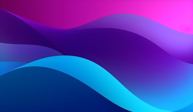 Gradient purple blue wavy dynamic abstract background