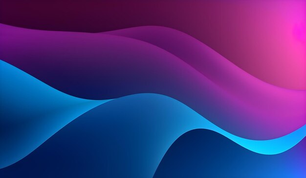 Gradient purple blue wavy dynamic abstract background