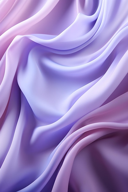 Gradient purple pink silk fabric