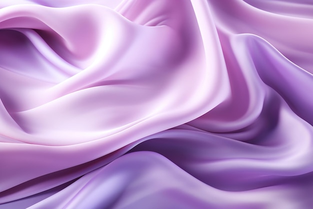 Gradient purple silk fabric with gentle waves