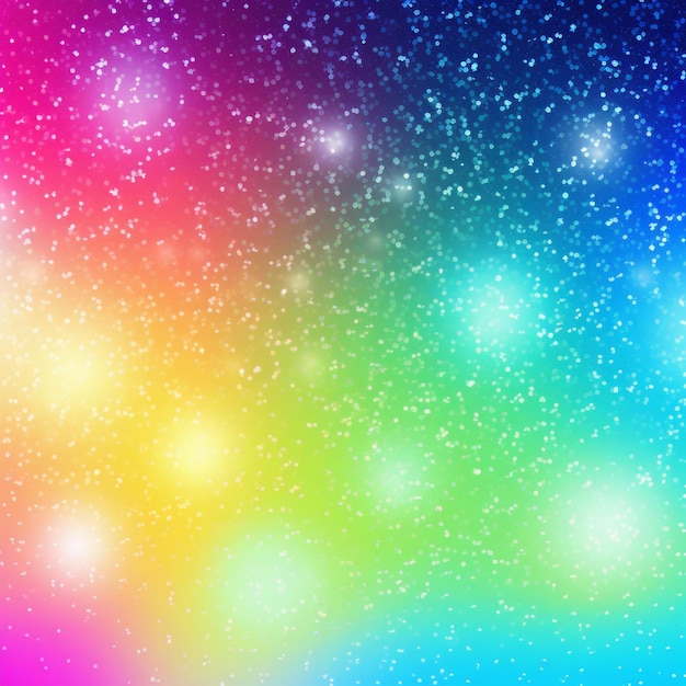 Photo gradient rainbow glitter background