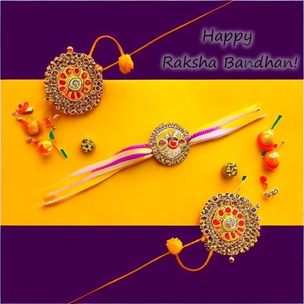 Foto illustrazione gradiente raksha bandhan