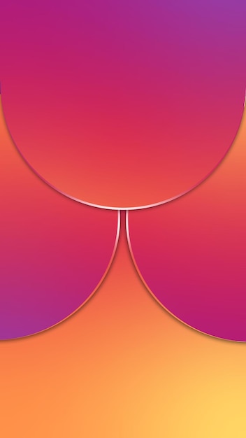 Gradient And Round Shapes Mobile Phone Wallpaper