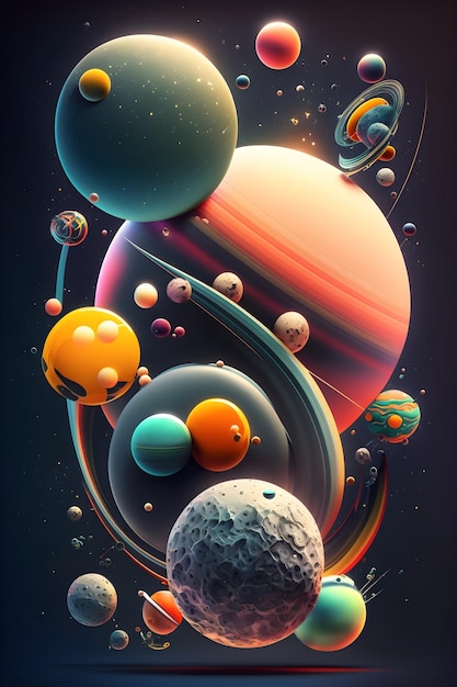gradient space background