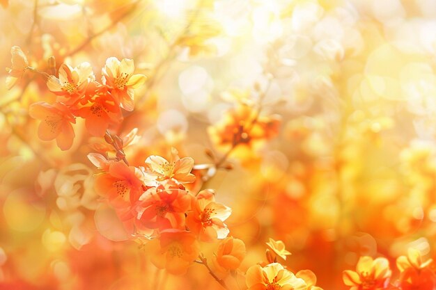写真 グラディエントの春の花の背景