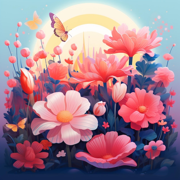 Gradient spring illustration