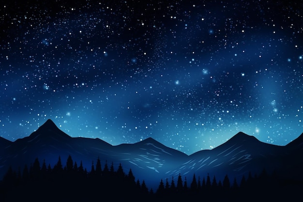 Photo gradient starry night dark background