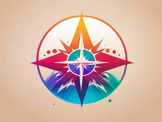 Gradiënt ster logo ontwerp