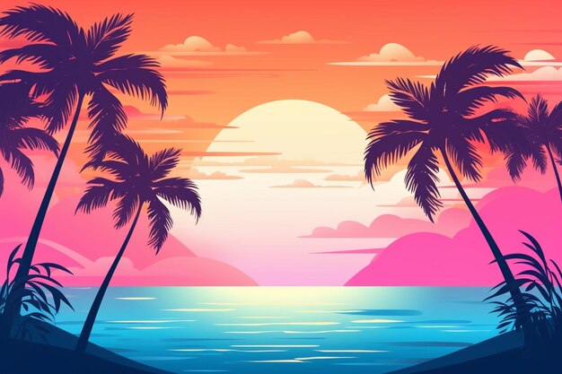 Gradient summer background