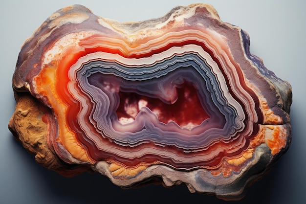 Gradient surface of agate rock