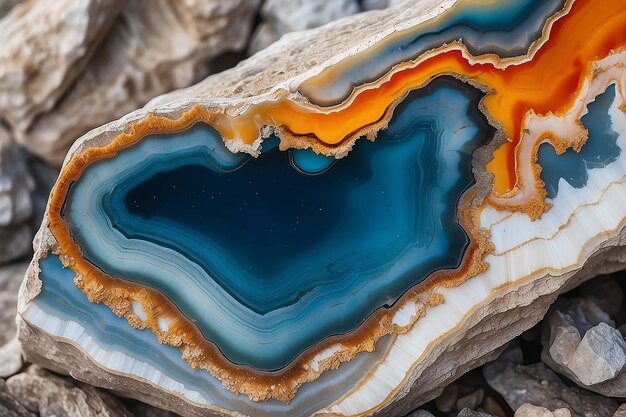 Photo gradient surface of agate rock