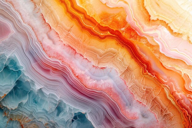 Gradient surface of agate rock