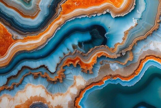 Gradient surface of agate rock