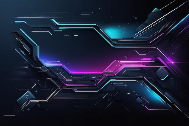 Gradient technology futuristic background