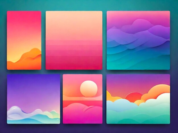 Gradient template collection