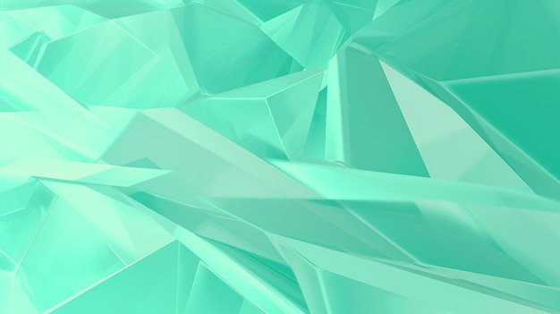 Gradient transparent geometric glass 3d rendering