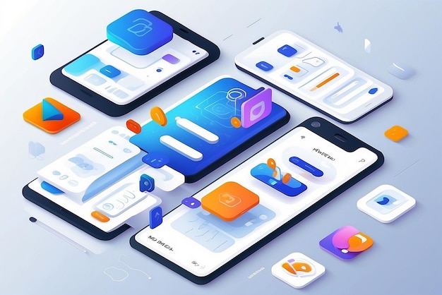 gradient ui ux landing page