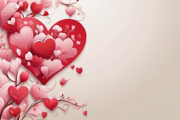 Photo gradient valentine day background