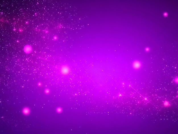 Gradient violet glowing particles background