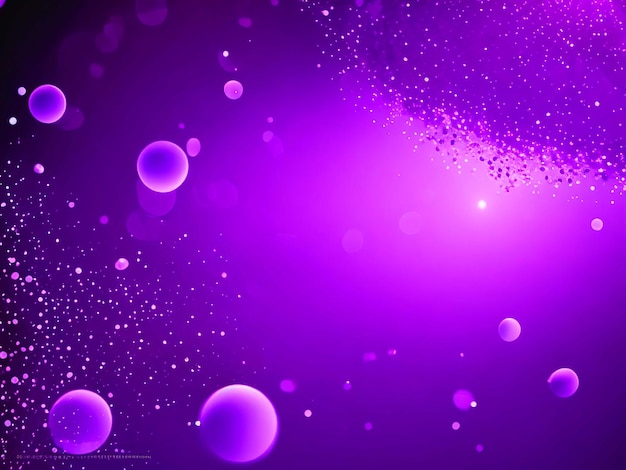 Gradient violet glowing particles background