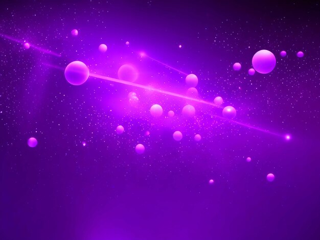 Gradient violet glowing particles background