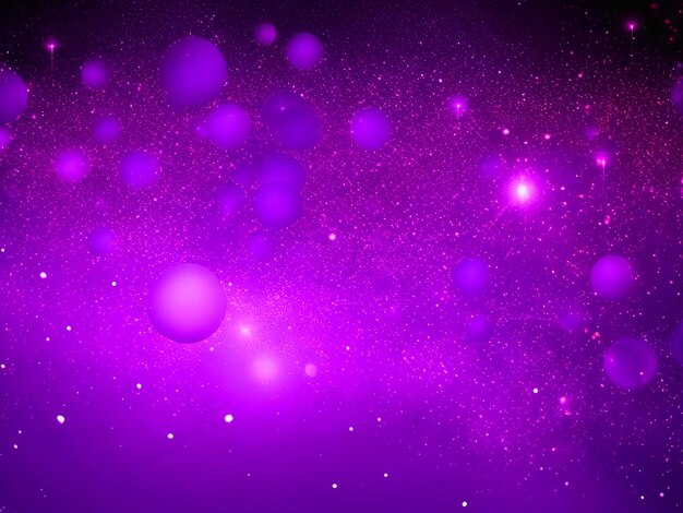 Gradient violet glowing particles background