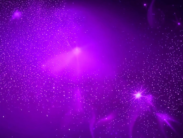 Gradient violet glowing particles background
