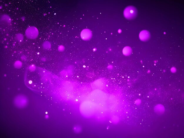 Gradient violet glowing particles background