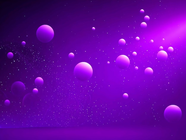 グラデーション紫色の輝く粒子の背景