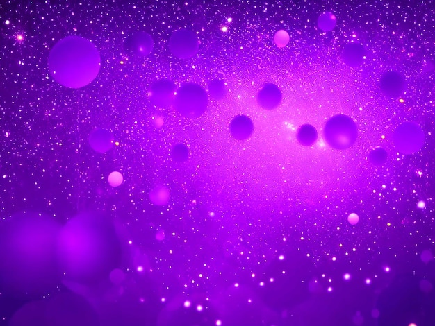 Gradient violet glowing particles background