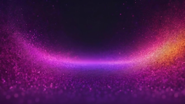 Gradient violet glowing particles background