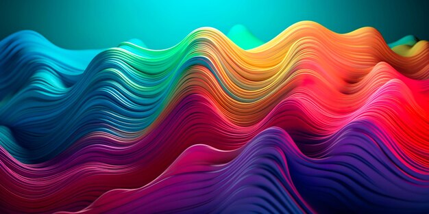 Gradient wave background to add a dynamic and modern feel to your website design Generative AI