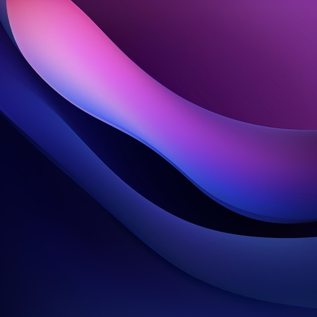 Gradient wave light blue purple abstract background AI Generated art