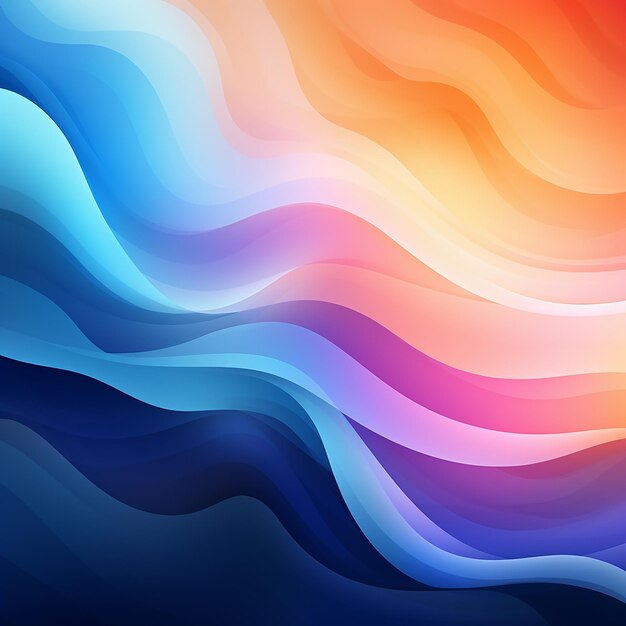 Gradient Wave Style Background