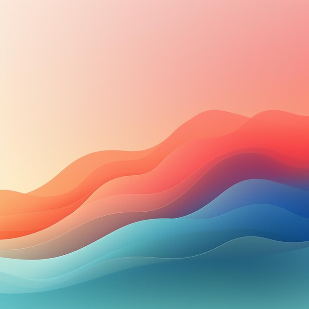 Gradient Wave Style Background